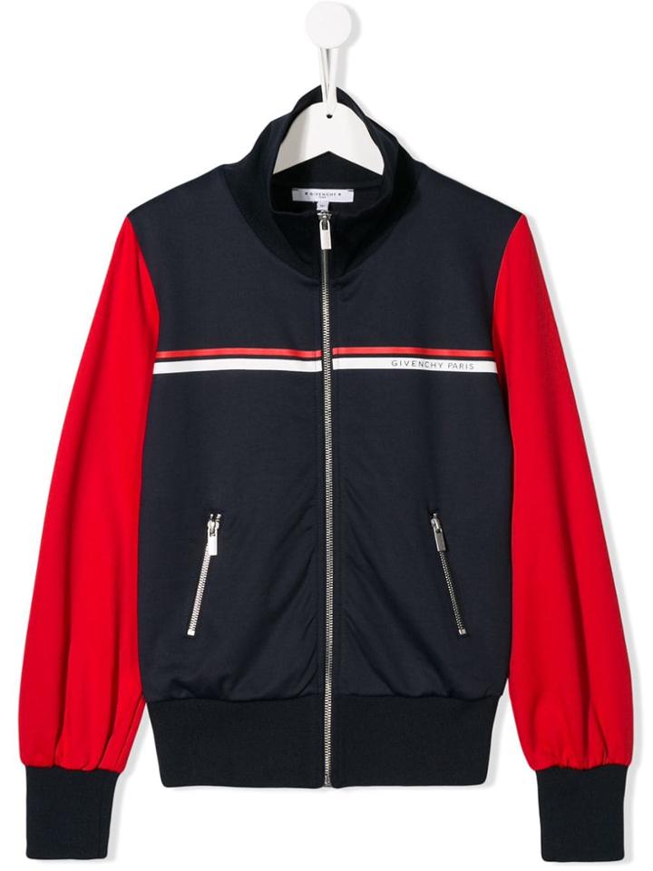 Givenchy Kids Logo Sports Jacket - Blue
