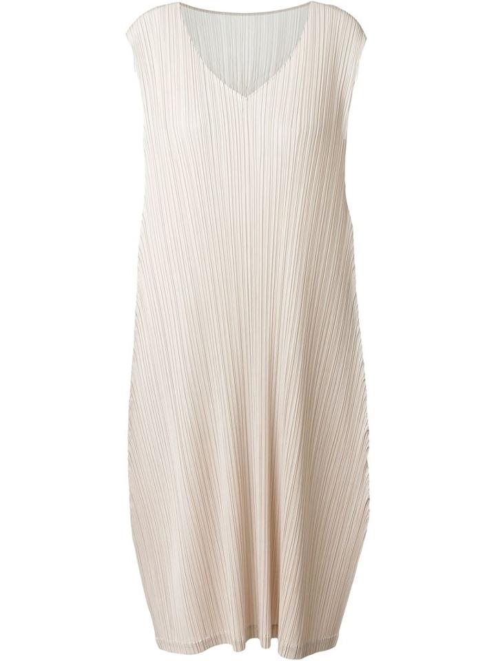 Pleats Please By Issey Miyake Relaxed Fit Pleated Midi Dress