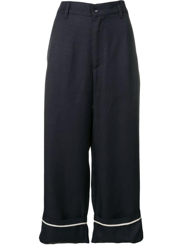 Barena Turned-up Hem Trousers - Blue