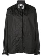 Off-white Snap Fastening Lightweight Jacket - Black