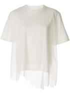 Paskal Mesh-layered T-shirt - White