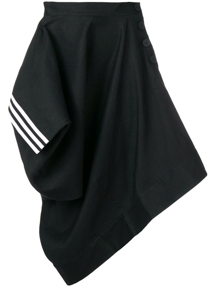 Y-3 Asymmetric Draped Skirt - Black