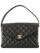 Chanel Pre-owned V Flap Turn-lock Handbag - Black