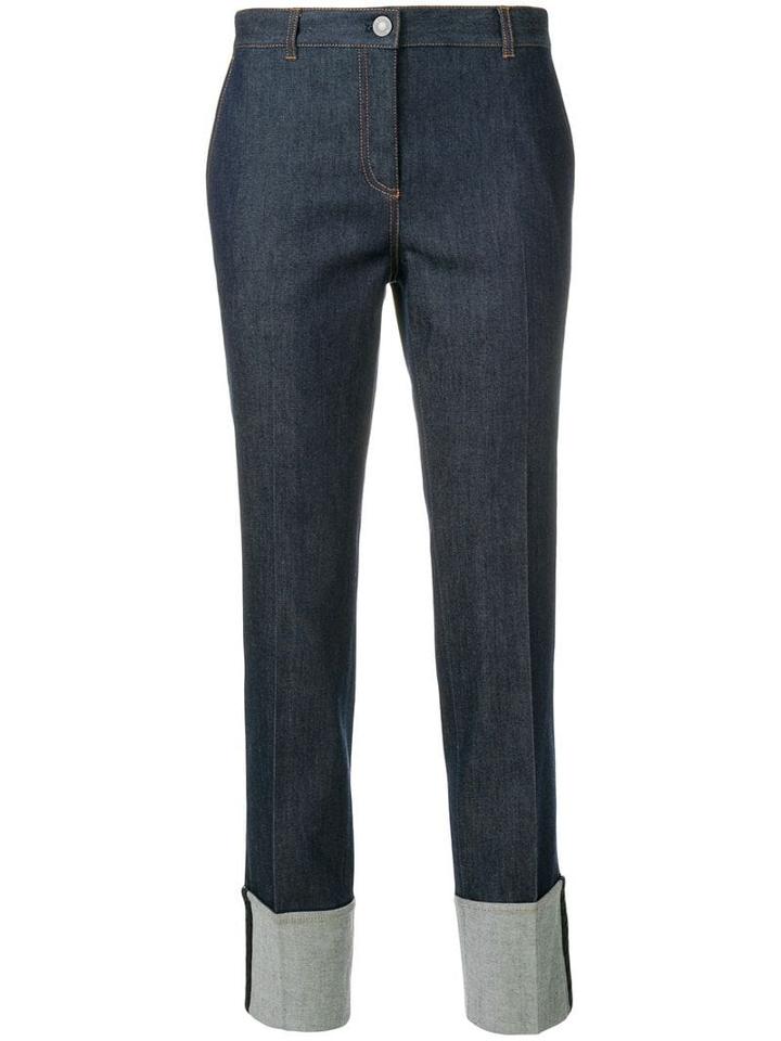 Bottega Veneta Dark Navy Cotton Pant - Blue