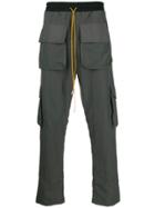 Rhude Relaxed-fit Cargo Trousers - Grey