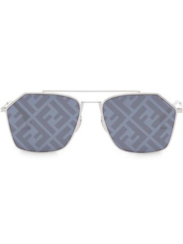 Fendi Eyewear Eyeline Sunglasses - White