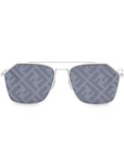 Fendi Eyewear Eyeline Sunglasses - White