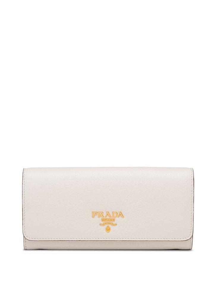 Prada Large Wallet - F0zap White/powder