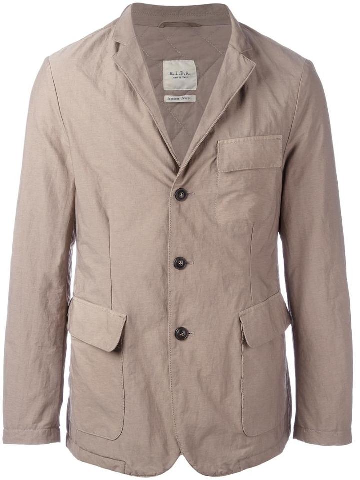 Tokyo-firenze Padded Blazer, Men's, Size: 52, Nude/neutrals, Nylon/spandex/elastane