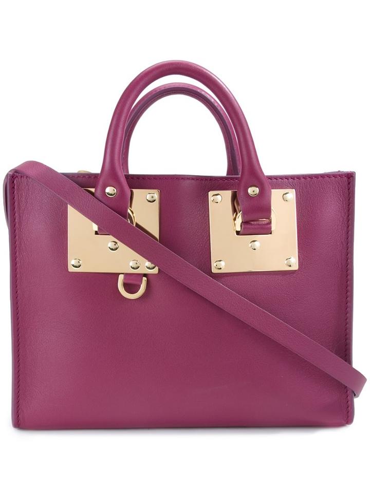 Sophie Hulme Small 'east West Albion' Tote, Women's, Pink/purple