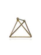 Shihara 20mm Triangle Earring - Metallic