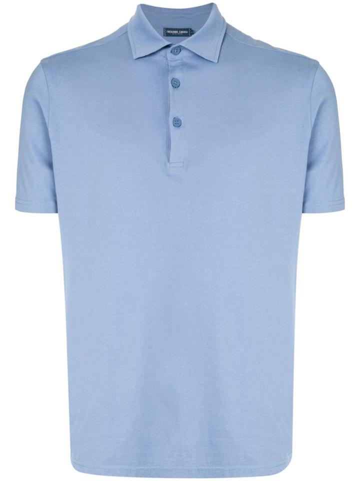 Frescobol Carioca Short-sleeve Polo Shirt - Blue