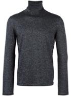 Pal Zileri Metallic Roll Neck Jumper, Men's, Size: 50, Blue, Polyamide/merino/lurex