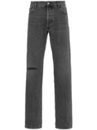 Balenciaga Black Knee Hole Jeans - Grey