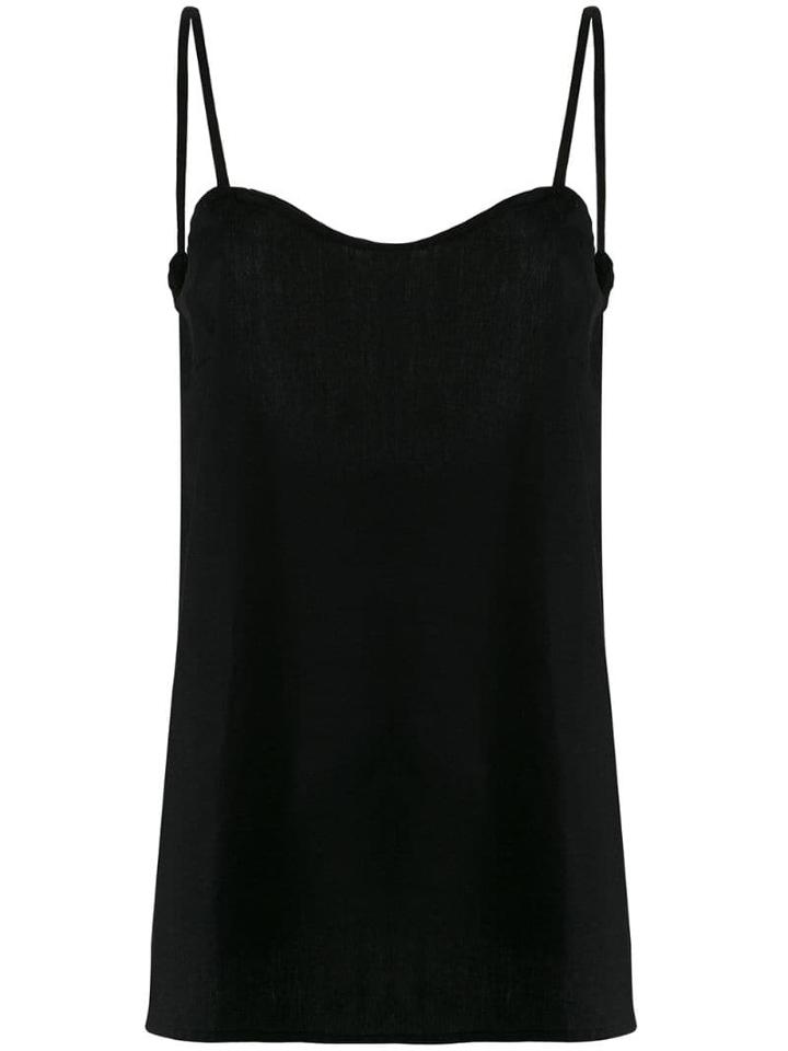 L'autre Chose Gathered Camisole - Black