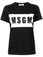 Msgm Msgm - Woman - Tshirt Logo - Black