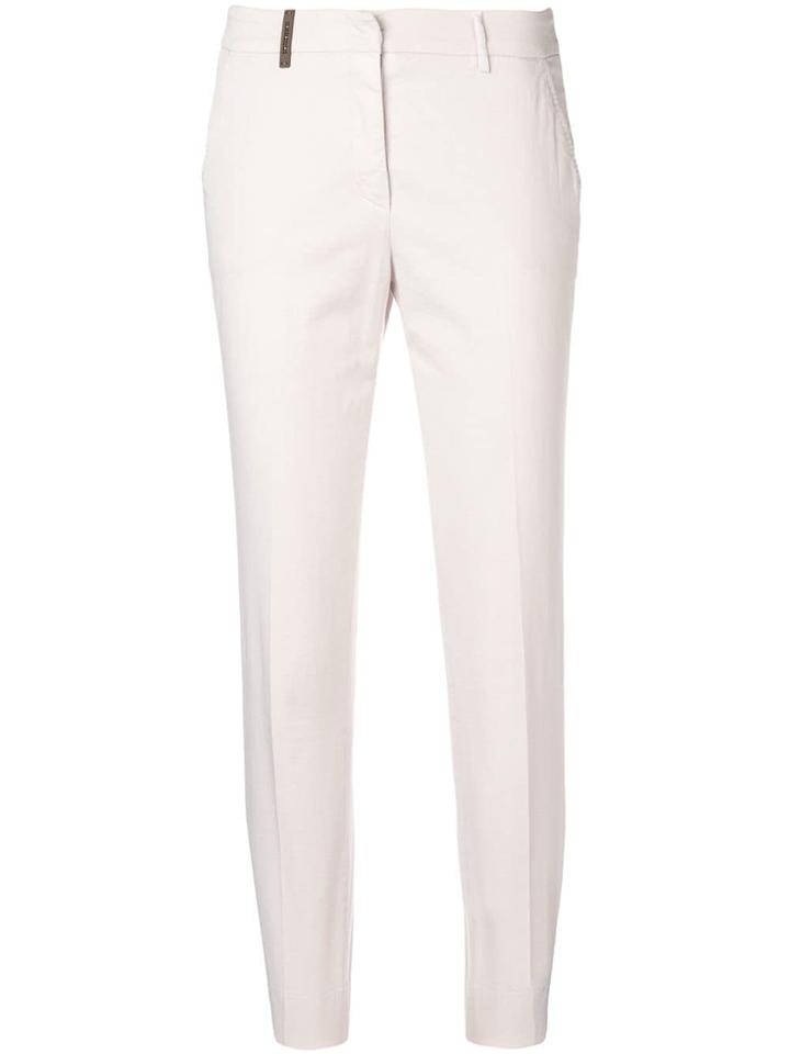 Peserico Cropped Trousers - Neutrals