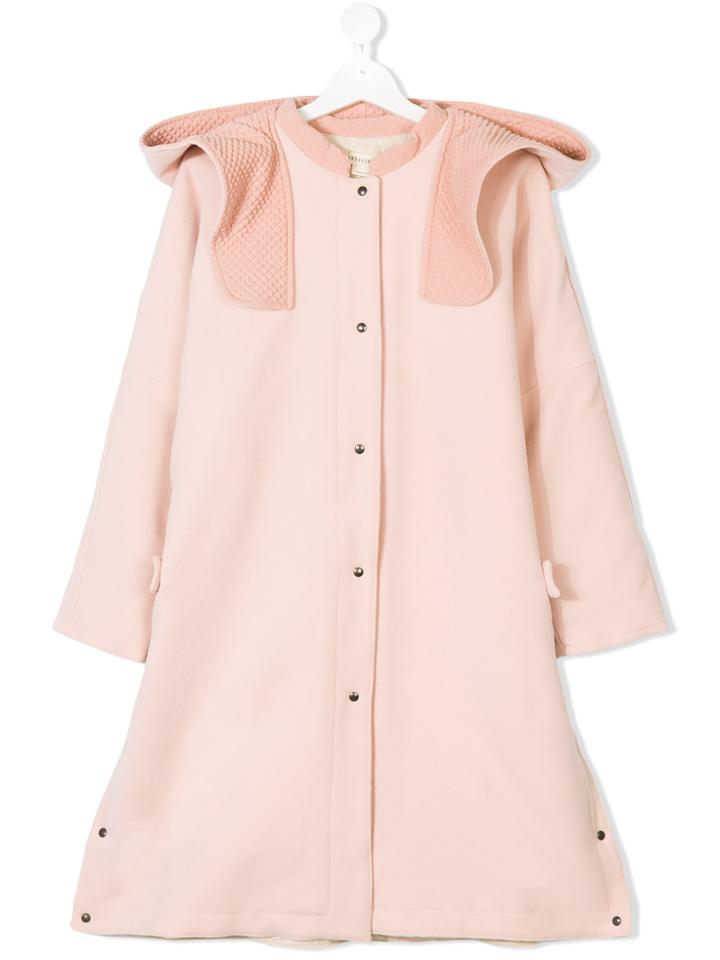 Andorine Hooded Princess Coat - Nude & Neutrals
