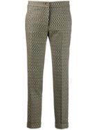 Etro Printed Straight Trousers - Neutrals