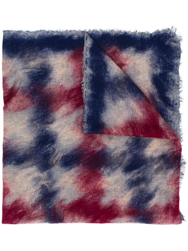 Faliero Sarti Tie-dye Oversized Scarf - Grey