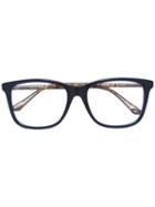 Gucci Eyewear Tortoiseshell Frame Glasses, Blue, Acetate
