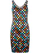 Givenchy Polka Dot Printed Dress, Women's, Size: 36, Black, Spandex/elastane/viscose