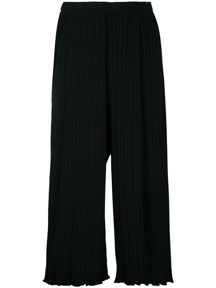 Lydia L. Pleated Culottes - Black