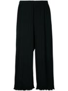 Lydia L. Pleated Culottes - Black