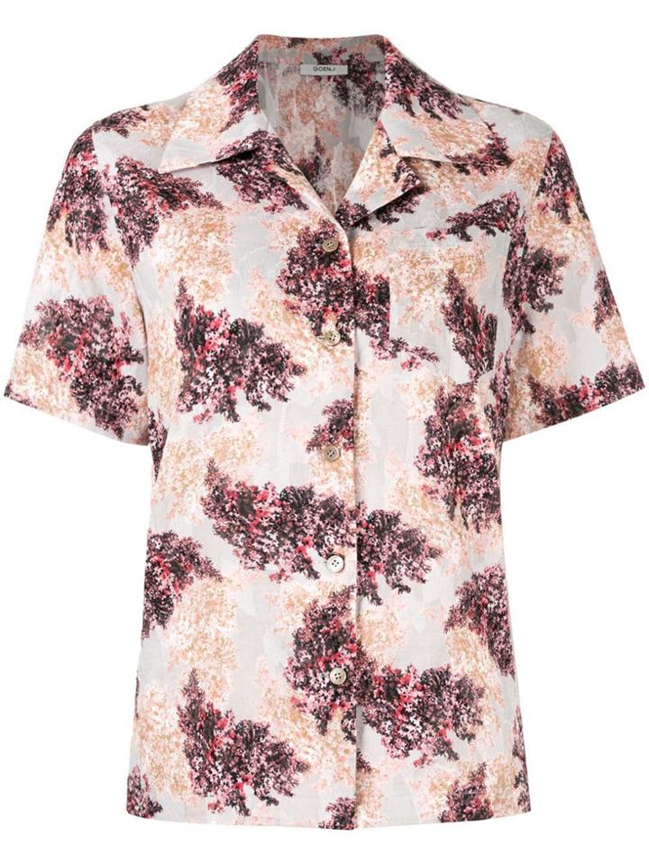 Goen.j Floral Print Shirt - Grey