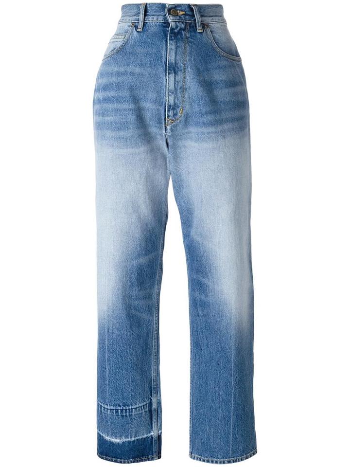 Golden Goose Deluxe Brand Cropped Boyfriend Jeans, Women's, Size: 26, Blue, Cotton