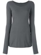 Rundholz Longsleeved T-shirt, Women's, Size: Medium, Grey, Cotton/spandex/elastane