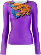 Marine Serre Dragon Print Top - Purple