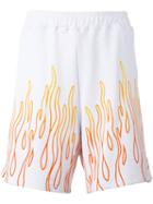 Omc - Flames Shorts - Unisex - Cotton - M, White, Cotton