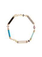 Sorellina 18kt Yellow Gold Gemstone Bar Bracelet