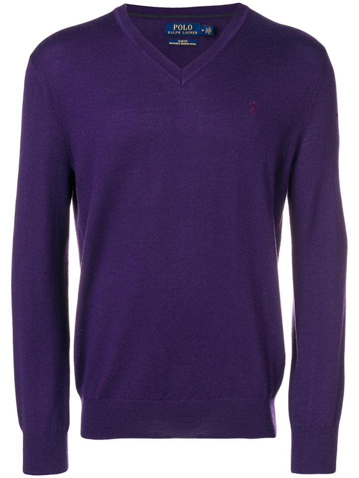 Polo Ralph Lauren Perfectly Fitted Sweater - Pink & Purple