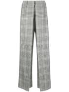 Aalto Checked Wide Leg Trousers - Black