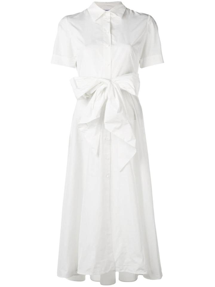P.a.r.o.s.h. Tie Waist Shirt Dress - Neutrals