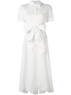 P.a.r.o.s.h. Tie Waist Shirt Dress - Neutrals