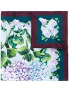 Dolce & Gabbana - Hydrangea Print Scarf - Women - Silk - One Size, Blue, Silk