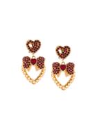 Dolce & Gabbana Heart Bow Earrings - Metallic