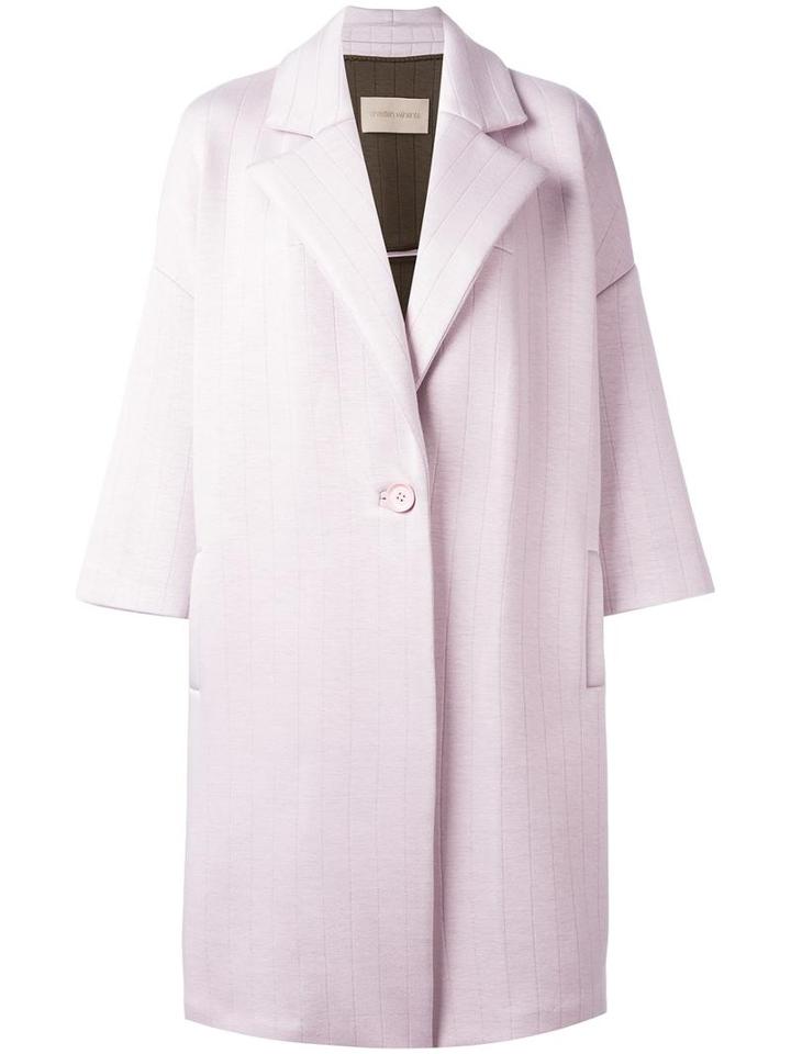 Christian Wijnants 'jeika' Coat, Women's, Size: 38, Pink/purple, Viscose/spandex/elastane/polyurethane