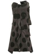 Comme Des Garçons Vintage Deconstructed Polka Dot Dress - Grey