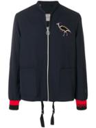 Lanvin Embroidered Zipped Jacket - Blue