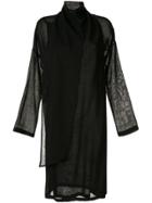 Ann Demeulemeester Milana Sheer Dress - Black