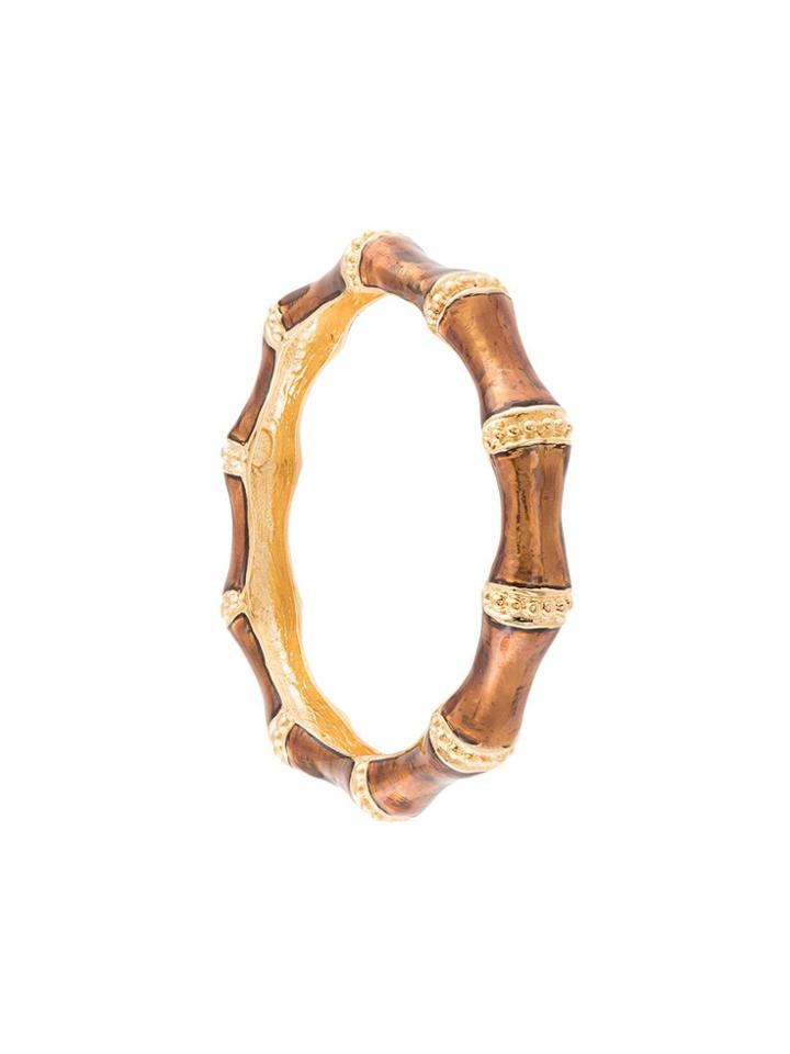 Kenneth Jay Lane Enamel Bracelet - Brown