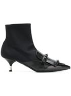 Prada Slip On Ankle Boots - Black