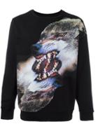 'tobias' Sweatshirt, Men's, Size: Medium, Black, Cotton/polyester, Marcelo Burlon County Of Milan