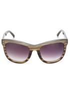 Linda Farrow Square-shaped Gradient Sunglasses