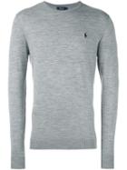 Polo Ralph Lauren Logo Sweater, Men's, Size: Xl, Grey, Polyester/wool