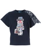 Kolor Robot Print T-shirt - Blue